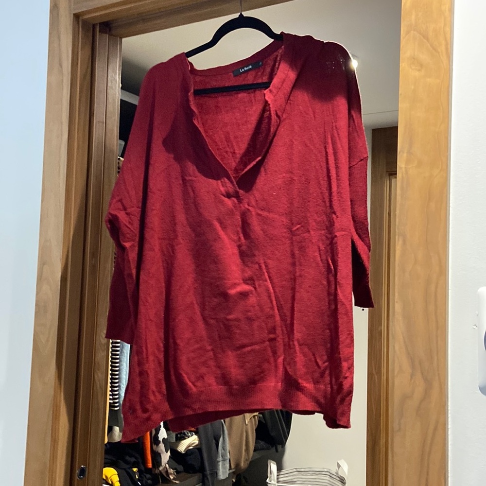 Boxy v neck tunic